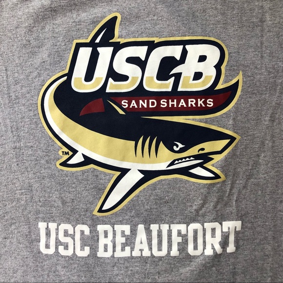 CHAMPION • USC Beaufort Sandsharks Gray Cotton Tee Shirt XXL - Picture 5 of 15